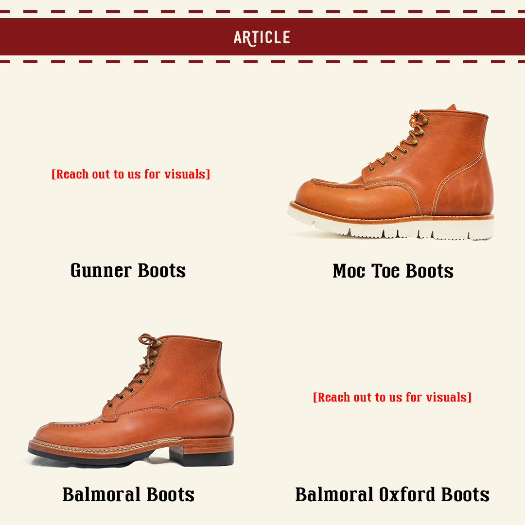 Jakkrabbits Made To Order Custom Boots Article Options