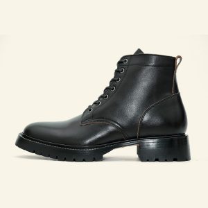Black Hand-Dyed Vegetable Tanned Field Boots
