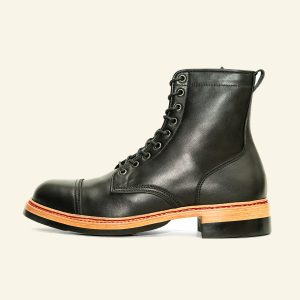 Black Pull-Up 7-Inch Service Boots