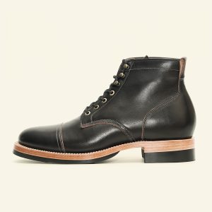 Black Hand Dyed Vegetable Tanned Service Boots